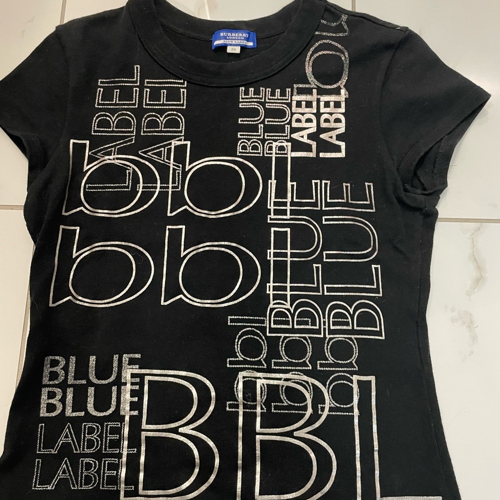 ! Burberry Blue Label Tops Short sleeve T-shirts 38 / Small from Japan 💙